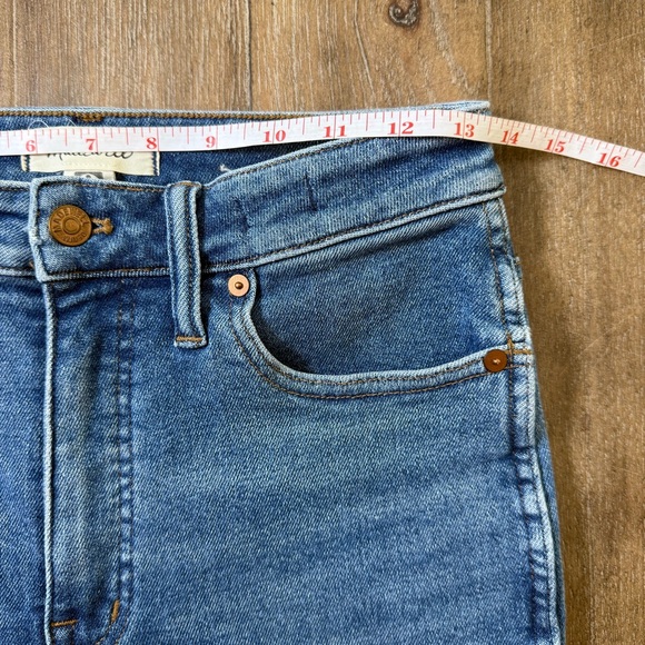 Madewell Stove Pipe Curvy Size 28 high rise 90s tapered ankle blue MOM jeans - Picture 3 of 12